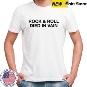 Fontaines D.C. Rock And Roll Died In Vain T-shirt