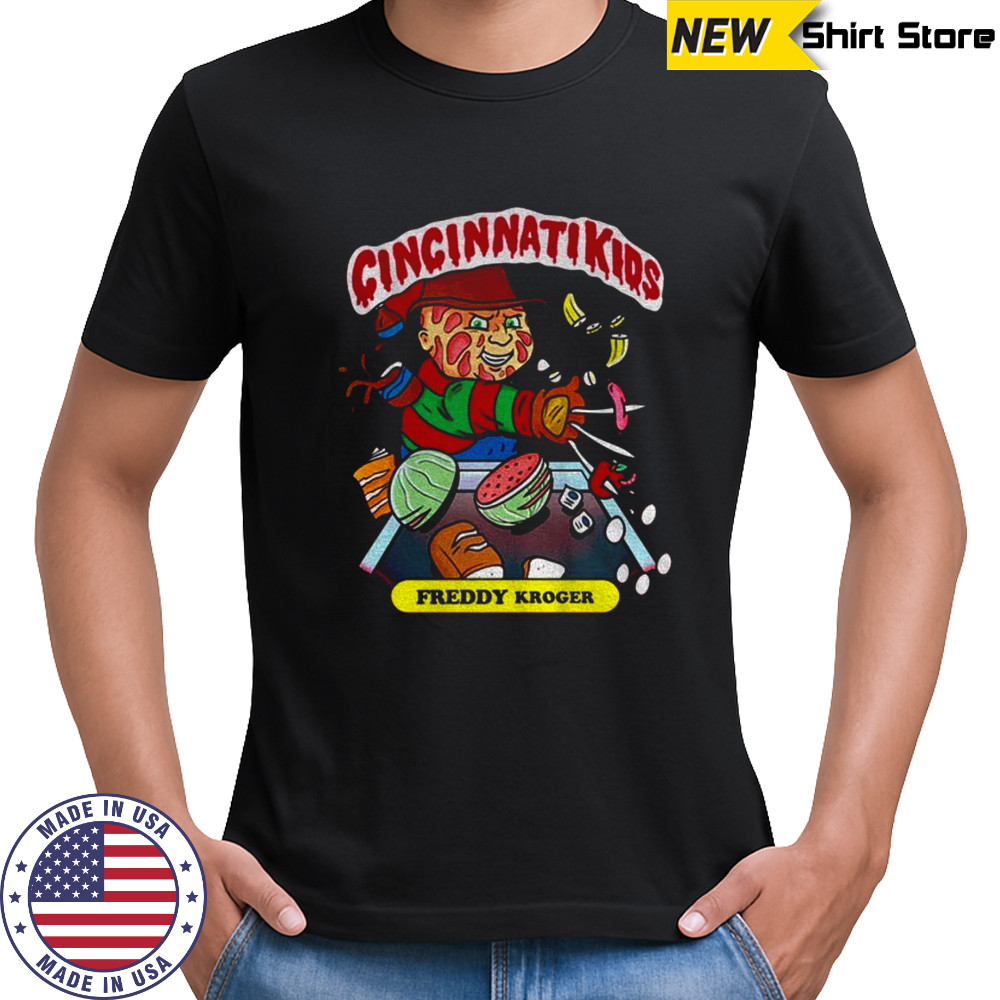 Freddy Krueger x Kroger Cincinnati Kids Freddy Kroger Halloween shirt