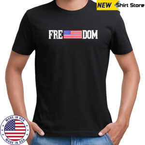 Freedom Freedom USA Flag retro shirt