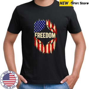 Freedom in America flag shirt