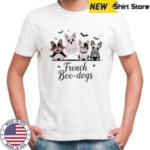 French Boo dogs ghost Halloween shirt