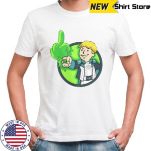 Funny Green Power Green Boy Middle Finger T-Shirt