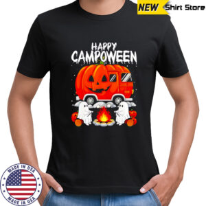 Ghost Camping Halloween Camp Life Pumpkin Car shirt