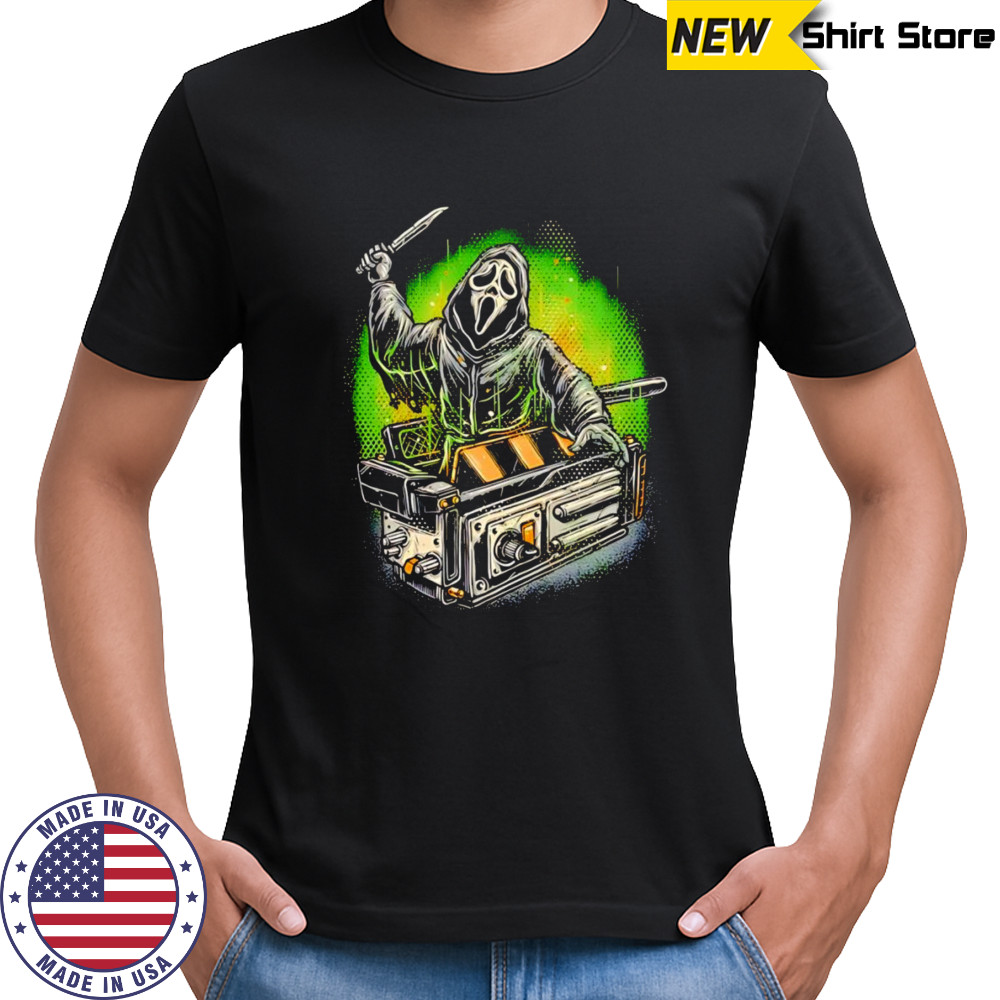 Ghost Trap Scream and Ghostbusters shirt