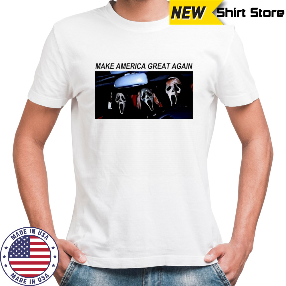 Ghostface rabbit Scream Halloween make America great again shirt