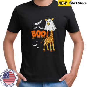 Giraffe Boo Halloween Costume Ghost Men Women Kids shirt