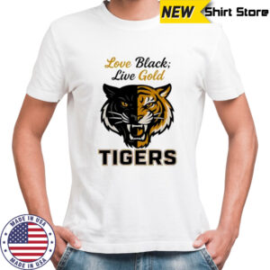 Grambling Tigers Football love black live gold shirt