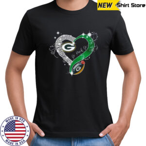 Green Bay Packers Go Pack Go Diamond Heart 2025 Shirt