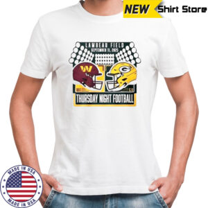 Green Bay Packers Vs Washington Commanders Thursday Night Football Helmet T-Shirt