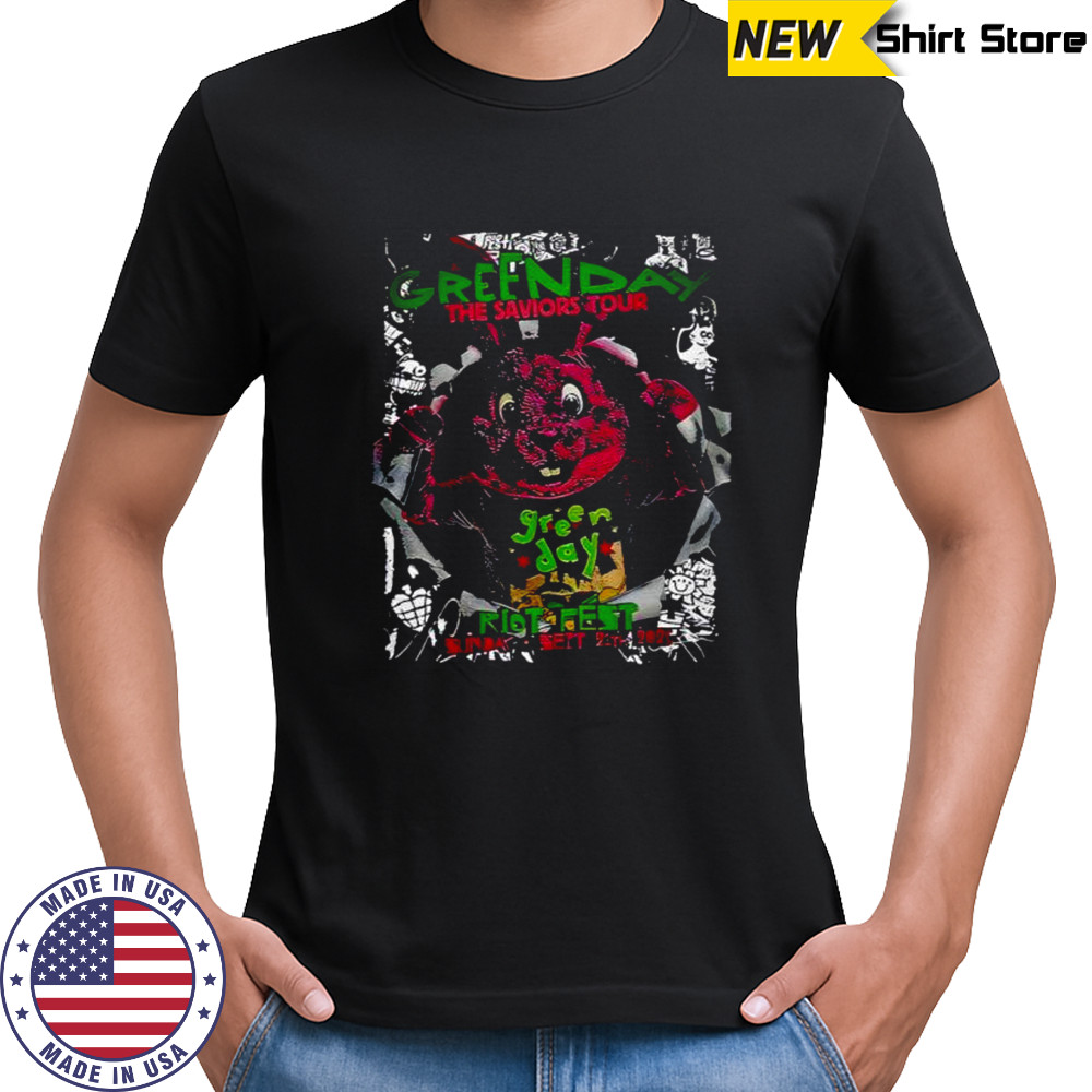 Green Day Sep 21 2025 Riot Fest Chicago IL Tour shirt