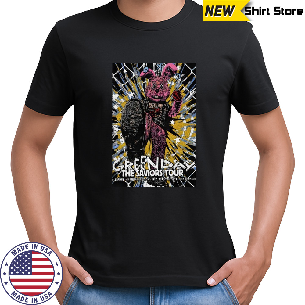 Green Day Sept 3 2025 Huracan Stadium in Buenos Aires Argentina BUnny T-shirt