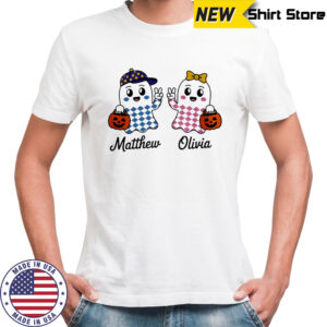 Halloween Ghosts Matthew and Olivia cute shirt