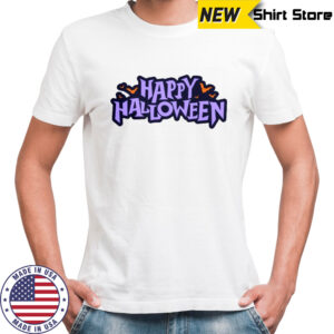 Happy Halloween Spooky Bats Graphic T-Shirt