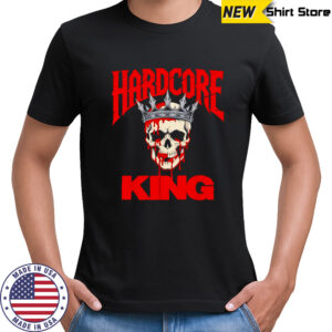 Hardcore King Bloody Skull With Crown Gothic shirt
