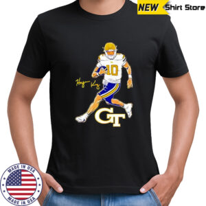 Haynes King Georgia Tech Yellow Jackets signature Superstar pose shirt