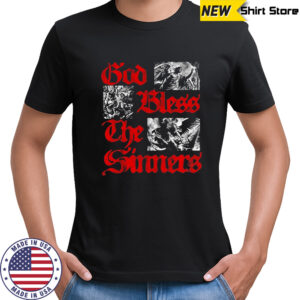 Holy Sinner God Bless The Sinners Club Sunfaded T-shirt