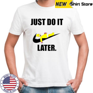 Homer Simpson Donuts Just Do It later shirt
