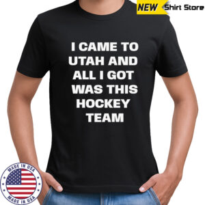 I came to utah and all i got was this Hockey team Utah Hockey Club shirt