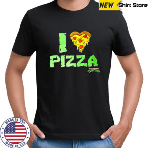 I heart pizza Mutant Ninja Turtles shirt