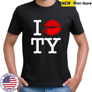 I Lips Red TY Lipstick shirt
