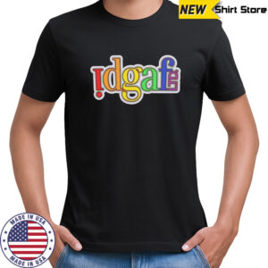 Idgaf Rainbow Letters shirt
