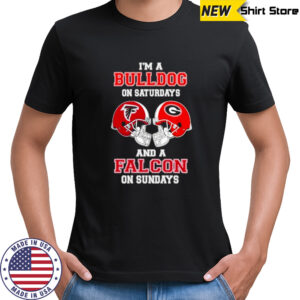 I’m A Georgia Bulldogs On Saturdays And A Atlanta Falcons On Sundays Helmet 2025 Shirt