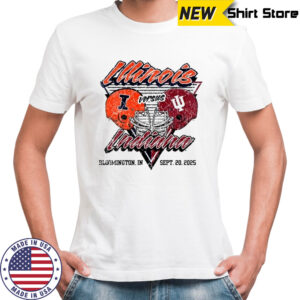 Indiana Hoosiers vs Illinois Fighting Illini Gameday Showdown Bloomington IN Sept 20 2025 T-shirt