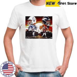 Indianapolis Colts vs Denver Broncos NLF Peyton Manning graphic shirt
