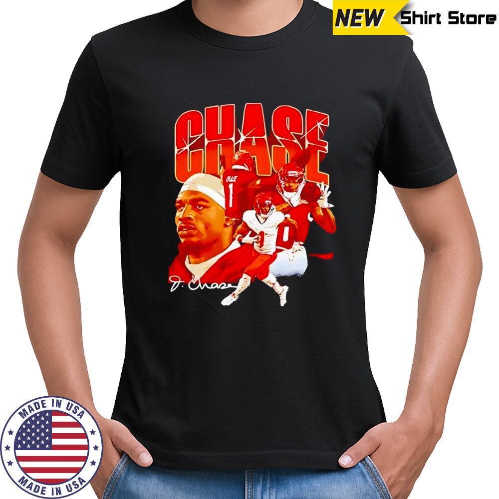 Ja Marr Chase Cincinnati Bengals Collage signature vintage shirt