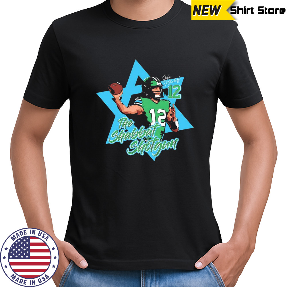Jake Retzlaff the shabbat shotgun Tulane Green Wave football shirt