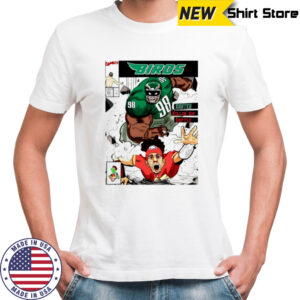 Jalen Carter Philadelphia football smash comic style shirt