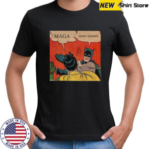 Jimmy Kimmel Batman slap Robin Maga funny political shirt