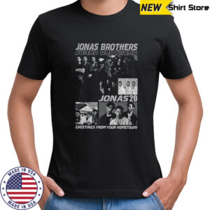 Jonas Brothers Jonas 20 greetings from your hometown concert 2025 shirt