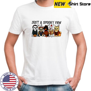 Just a Spooky Paw Scary Dogs Spooky season Happy Halloween 2025 shirt