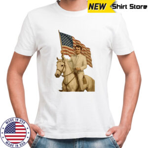 Justice for Charlie Kirk USA flag shirt