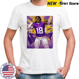 Justin Jefferson Minnesota Viking NFL player graphic shirt