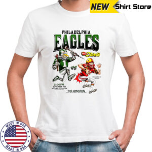 Kansas City Chiefs vs Philadelphia Eagles Super Bowl 2025 mascot shirt