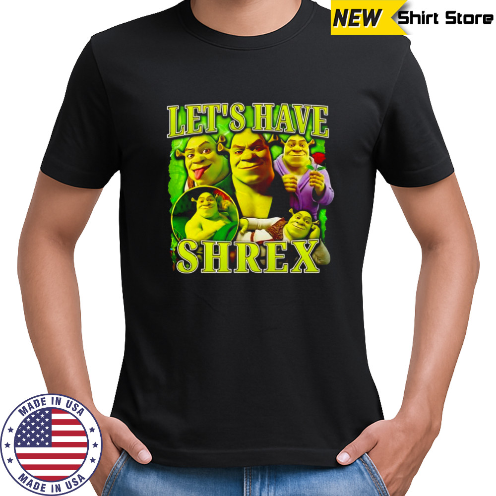 Let’s have Shrex cartoon character graphic shirt