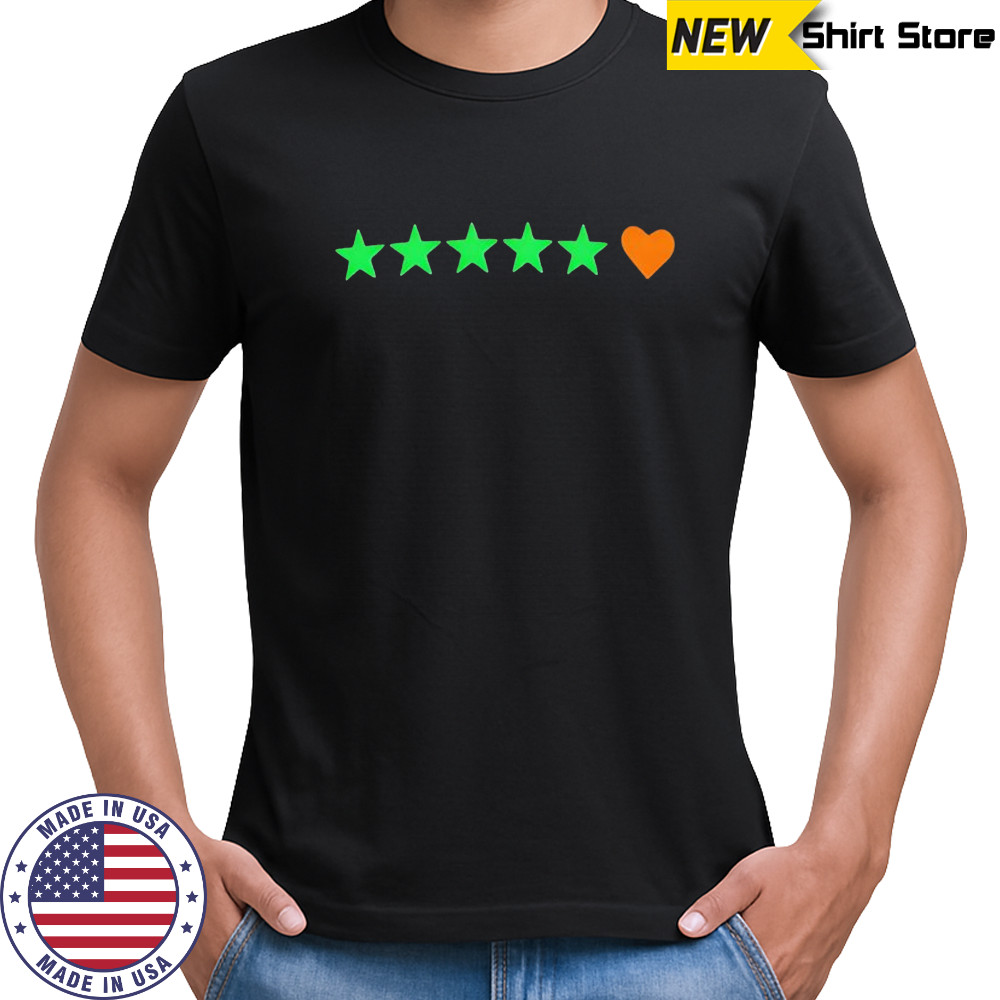 Letterboxd 5 Stars on Letterboxd shirt