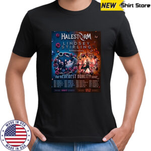 Lindsey Stirling And Halestorm The Neverest Duality Tour 2025 T-shirt