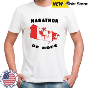 Marathon of hope Canada flag shirt