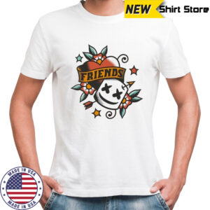 Marshmello Friends Heart Mask T-shirt