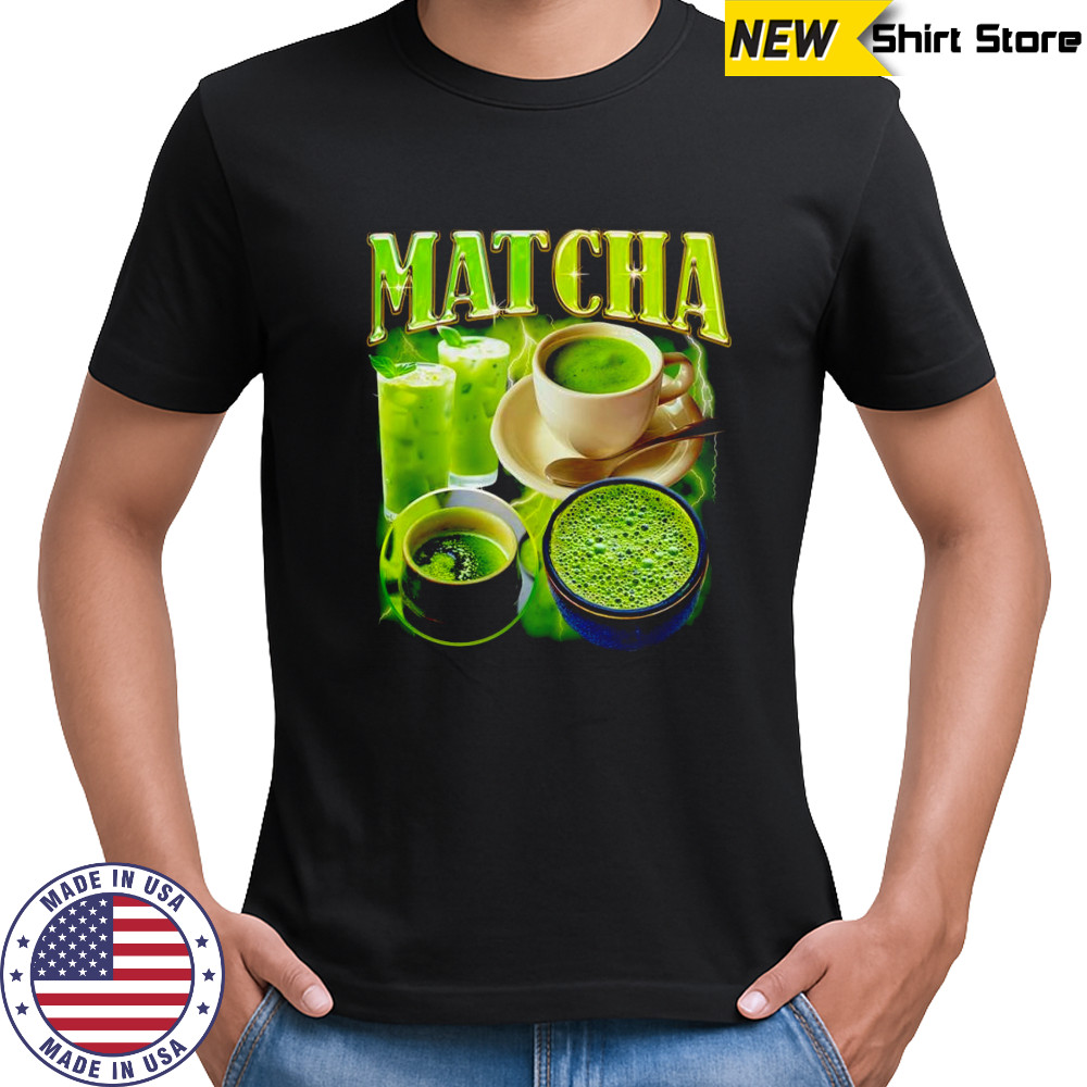 Matcha vintage rap lighting shirt