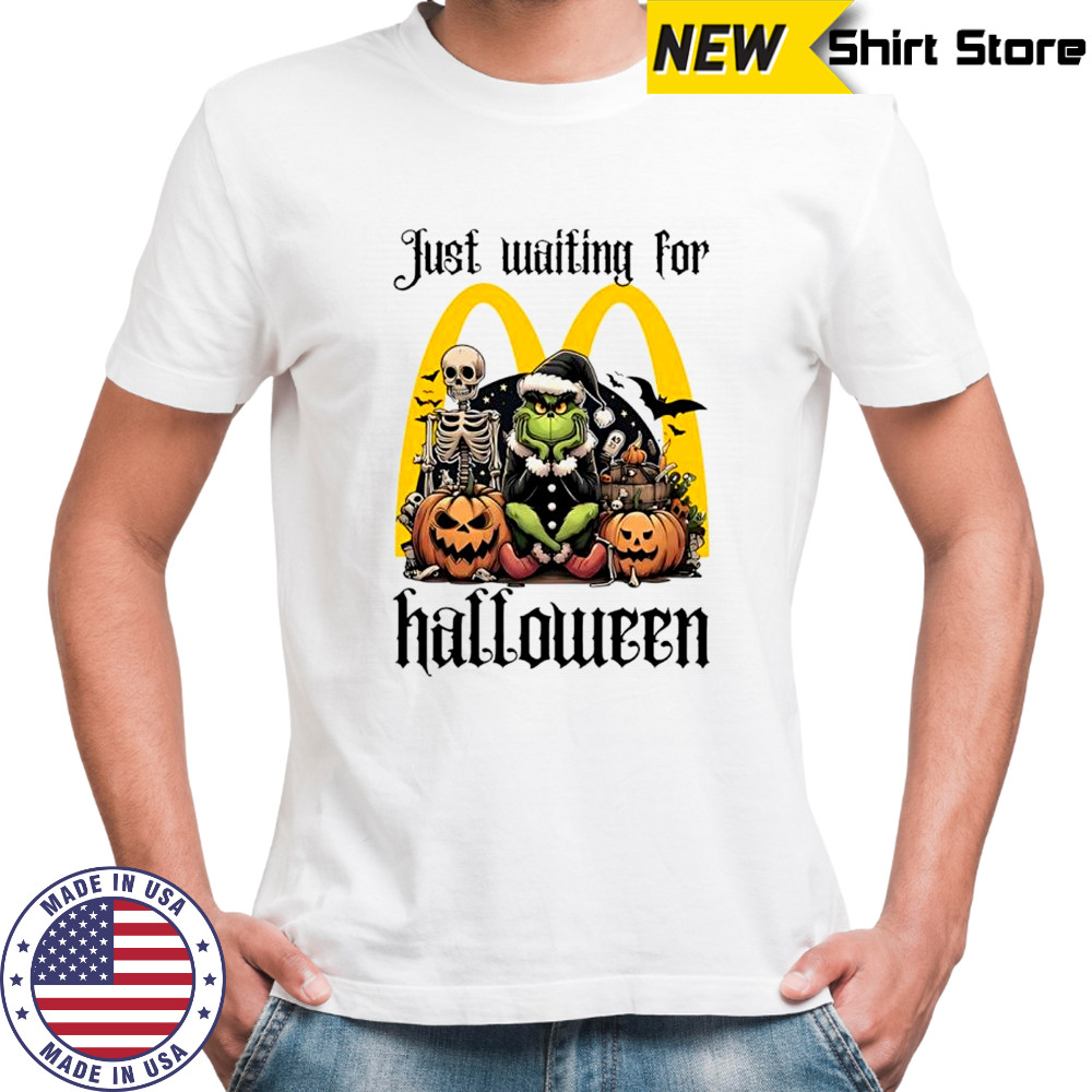 McDonald’s Grinch just waiting for Halloween goth graphic shirt