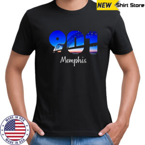 Memphis 901 Bridge City Skyline Inside Numbers shirt