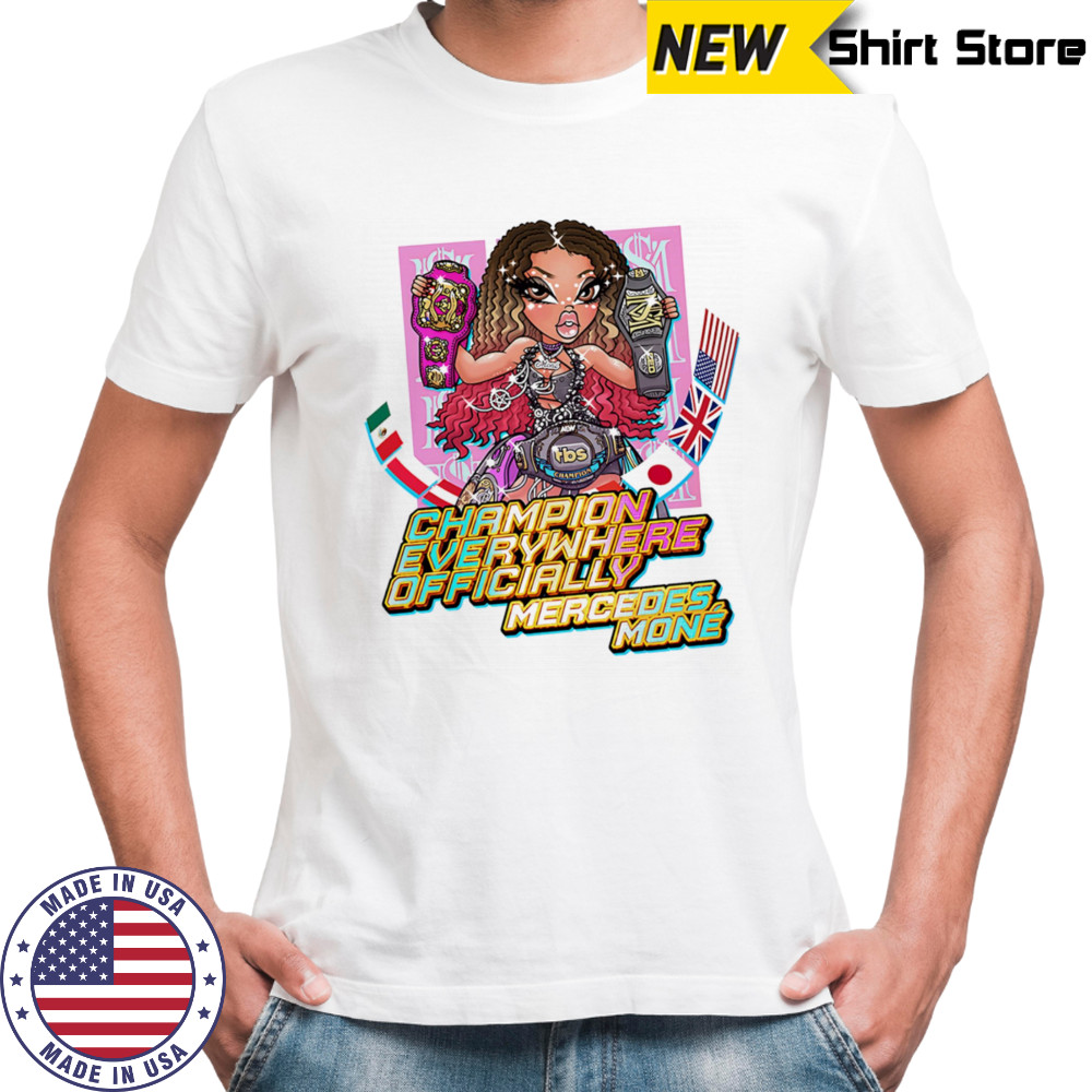 Mercedes Moné Champion everywhere cartoon shirt