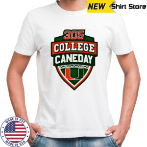 Miami Hurricanes 305 college Caneday logo shirt