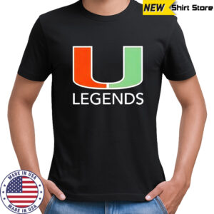 Miami Hurricanes Legends logo shirt
