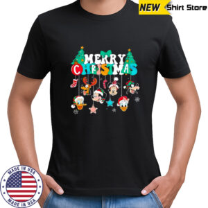 Mickey And Friends Merry Christmas Ornaments Snowflakes shirt