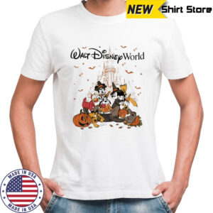 Mickey Mouse And Minnie Mouse Donald Duck Walt Disney World Halloween T-shirt